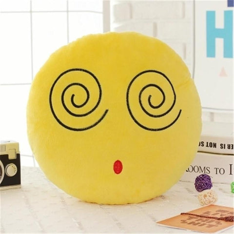 Funny Cute Pillow Plush Pillow Gato Round Cushion Emoticones Pillows