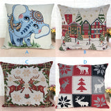 High-grade Embroidery Pillow Double-sided Fabric Pillow Sofa Pillow