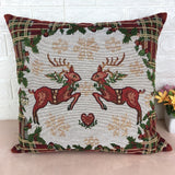 High-grade Embroidery Pillow Double-sided Fabric Pillow Sofa Pillow