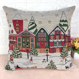 High-grade Embroidery Pillow Double-sided Fabric Pillow Sofa Pillow